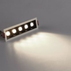 嵌入式LED防眩光格栅灯 无主灯COB长条格栅射灯