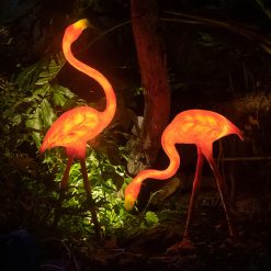 艺术造型雕塑园林灯 可发光树脂火烈鸟灯